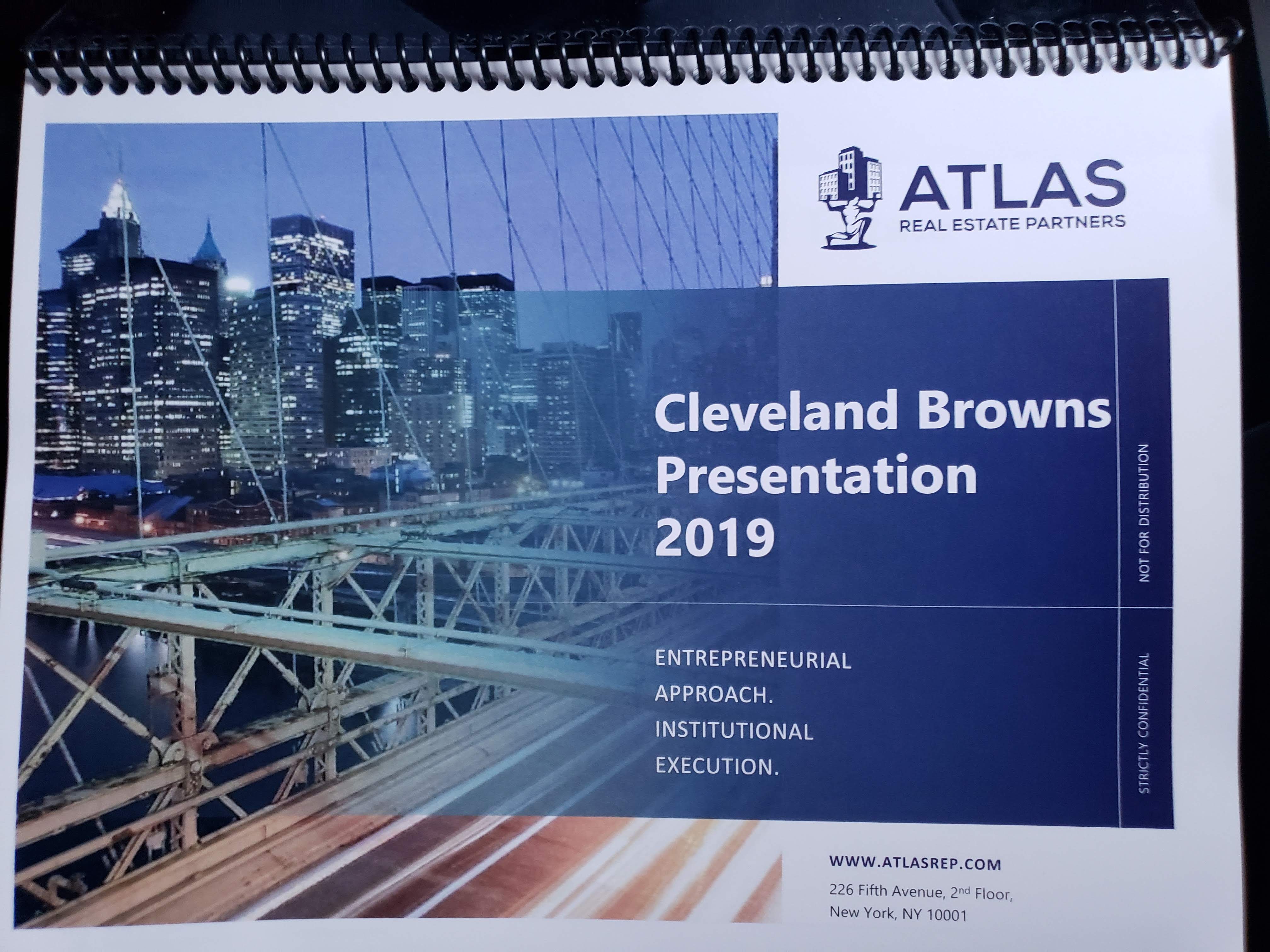 Atlas Presents to the Cleveland Browns