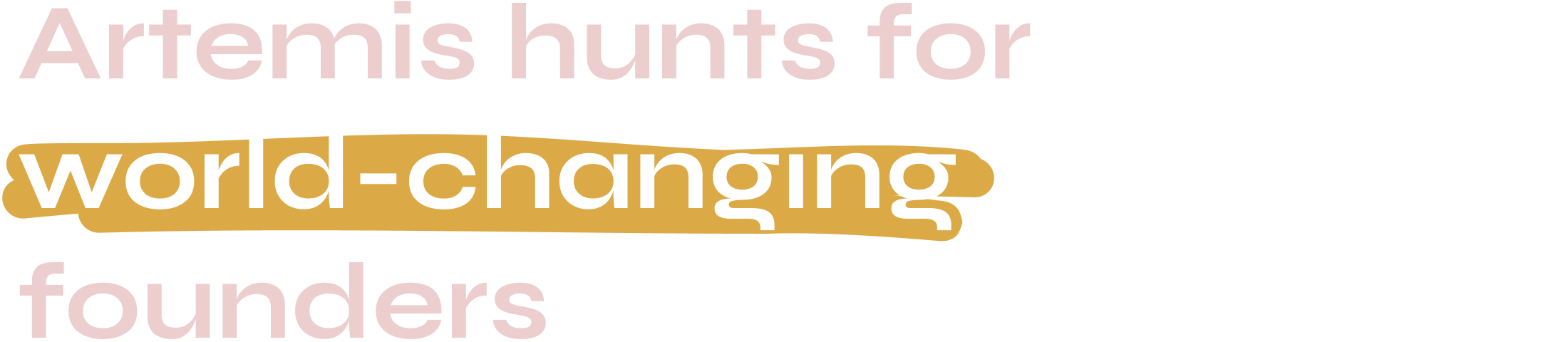 artemis hunts text world-changing