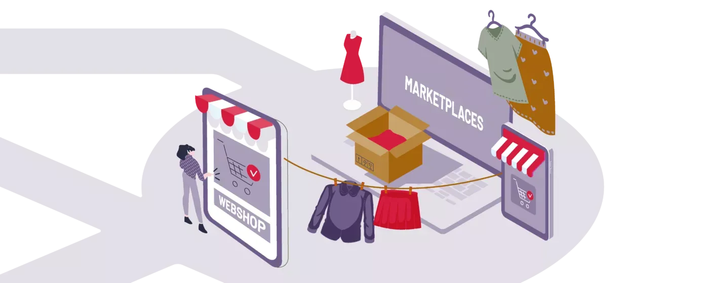 illustration of marketplaces