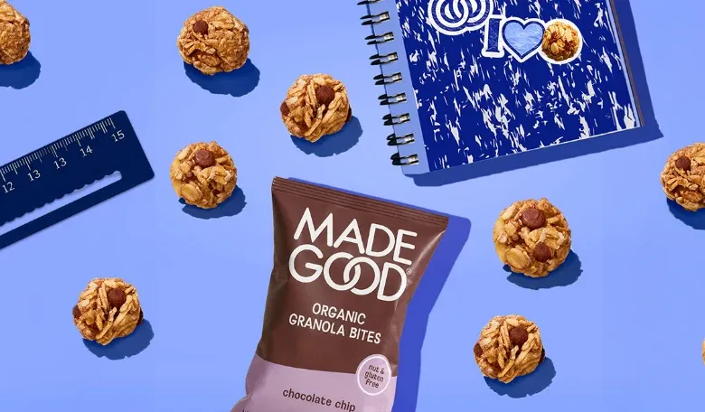 MadeGood granola bites packaging