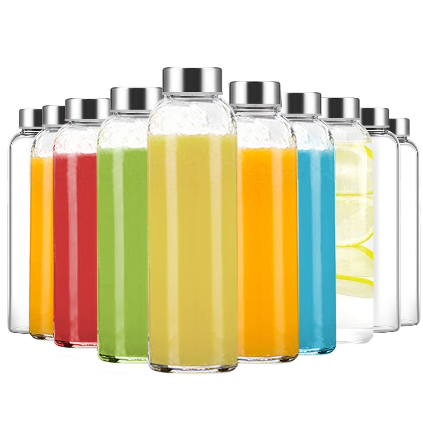 Luxfuel reusable glass bottles