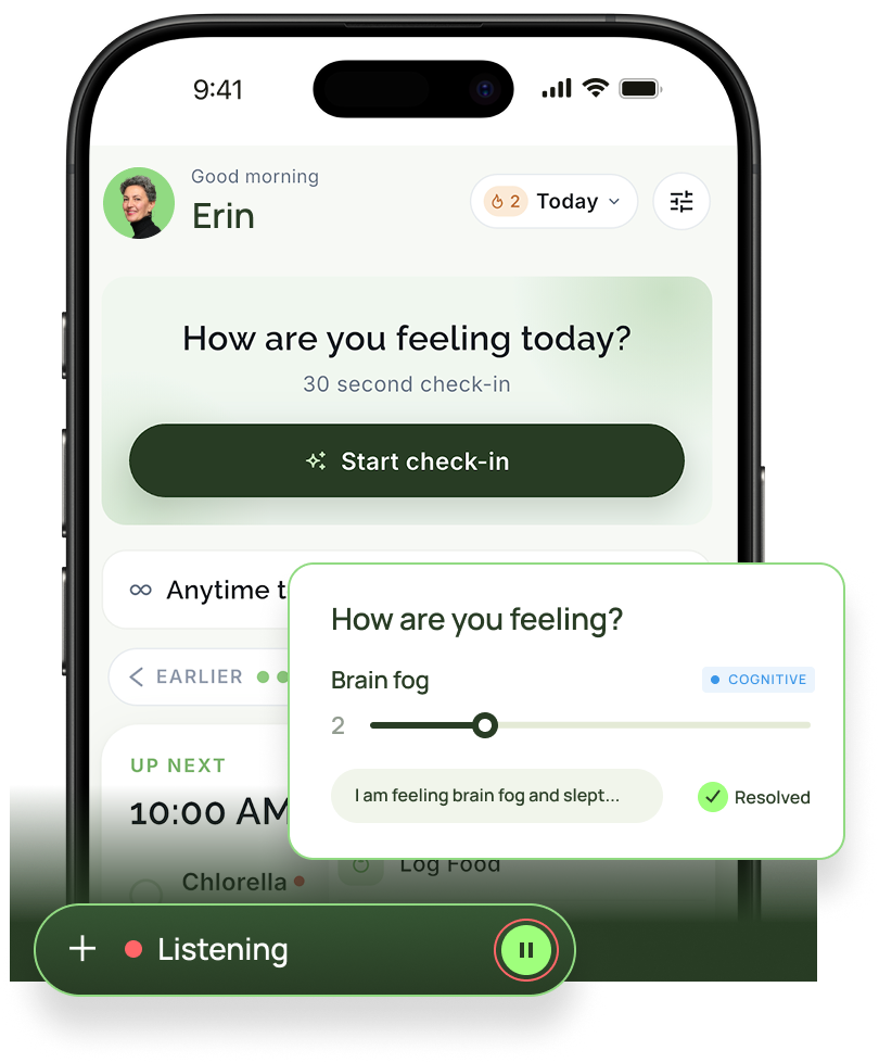Track app interface
