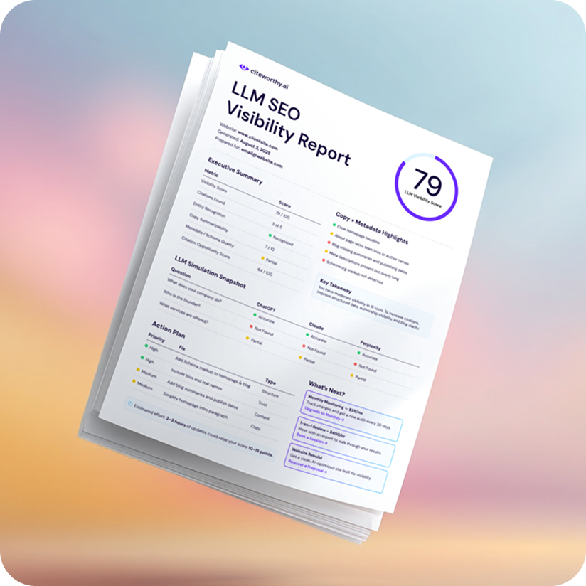 citeworthy.ai Report mockup