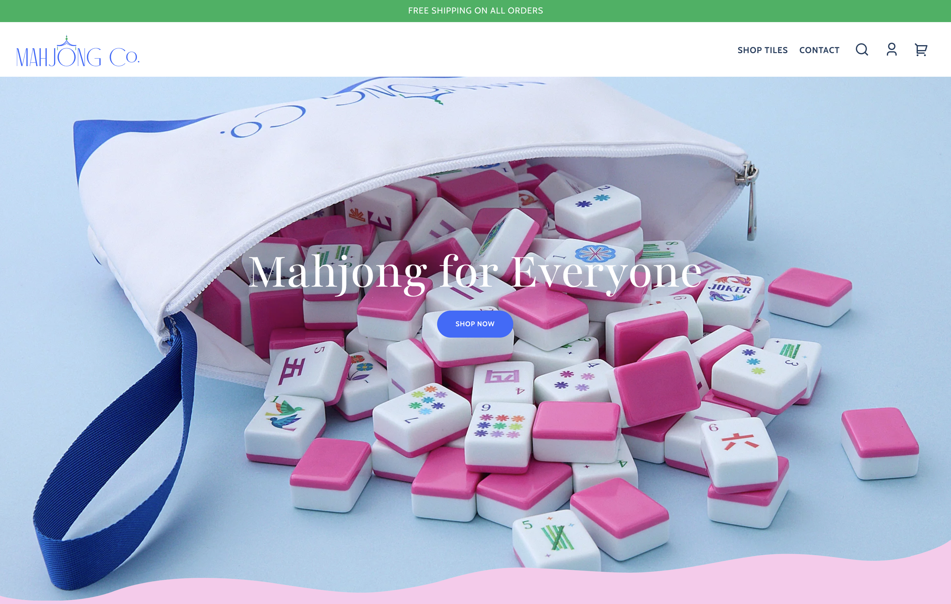 Mahjong Website Screenshot
