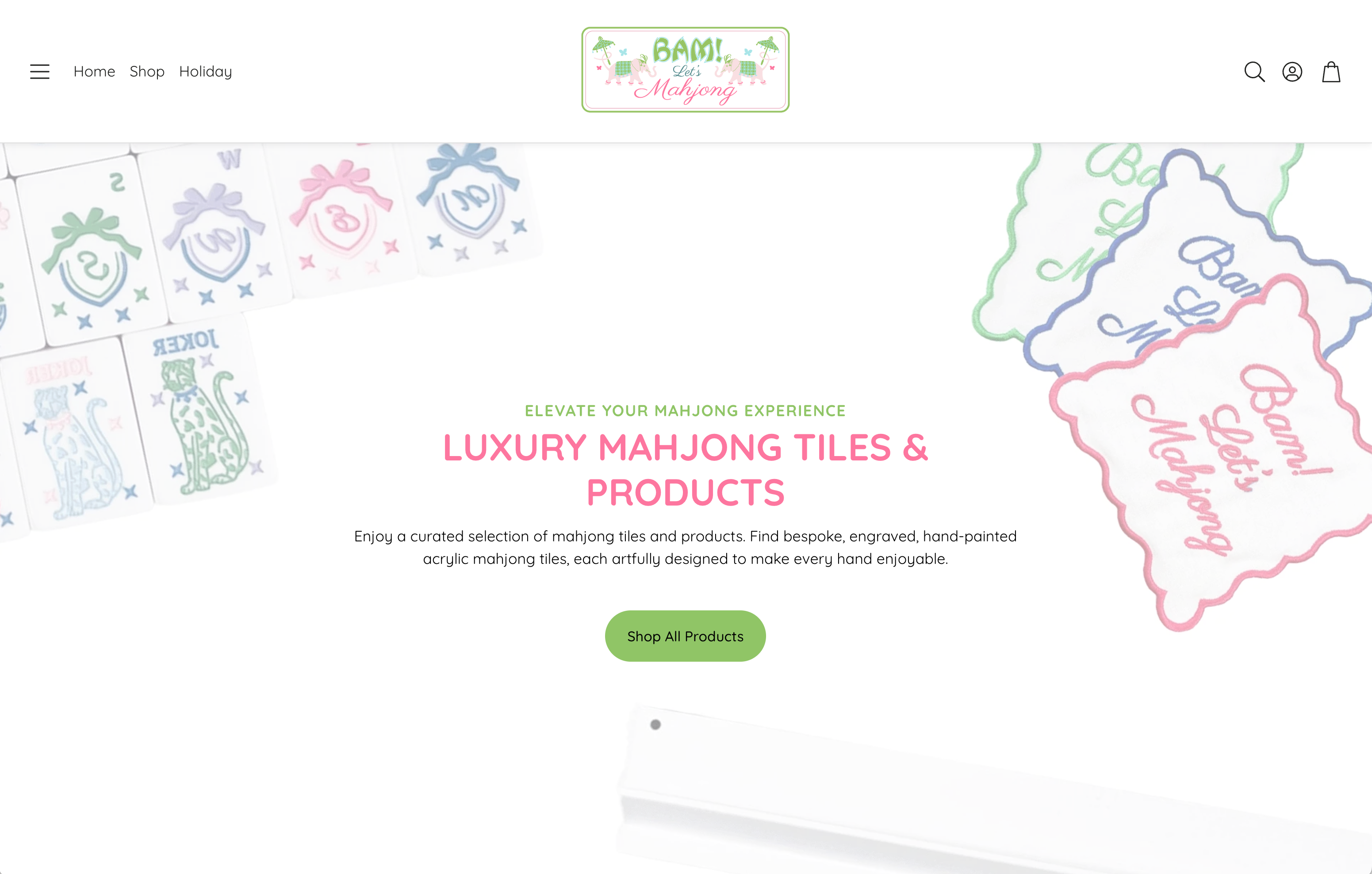 Mahjong Website Screenshot