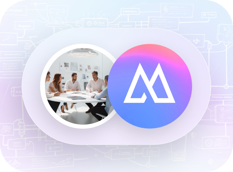 Morphic creative team and logo overlap