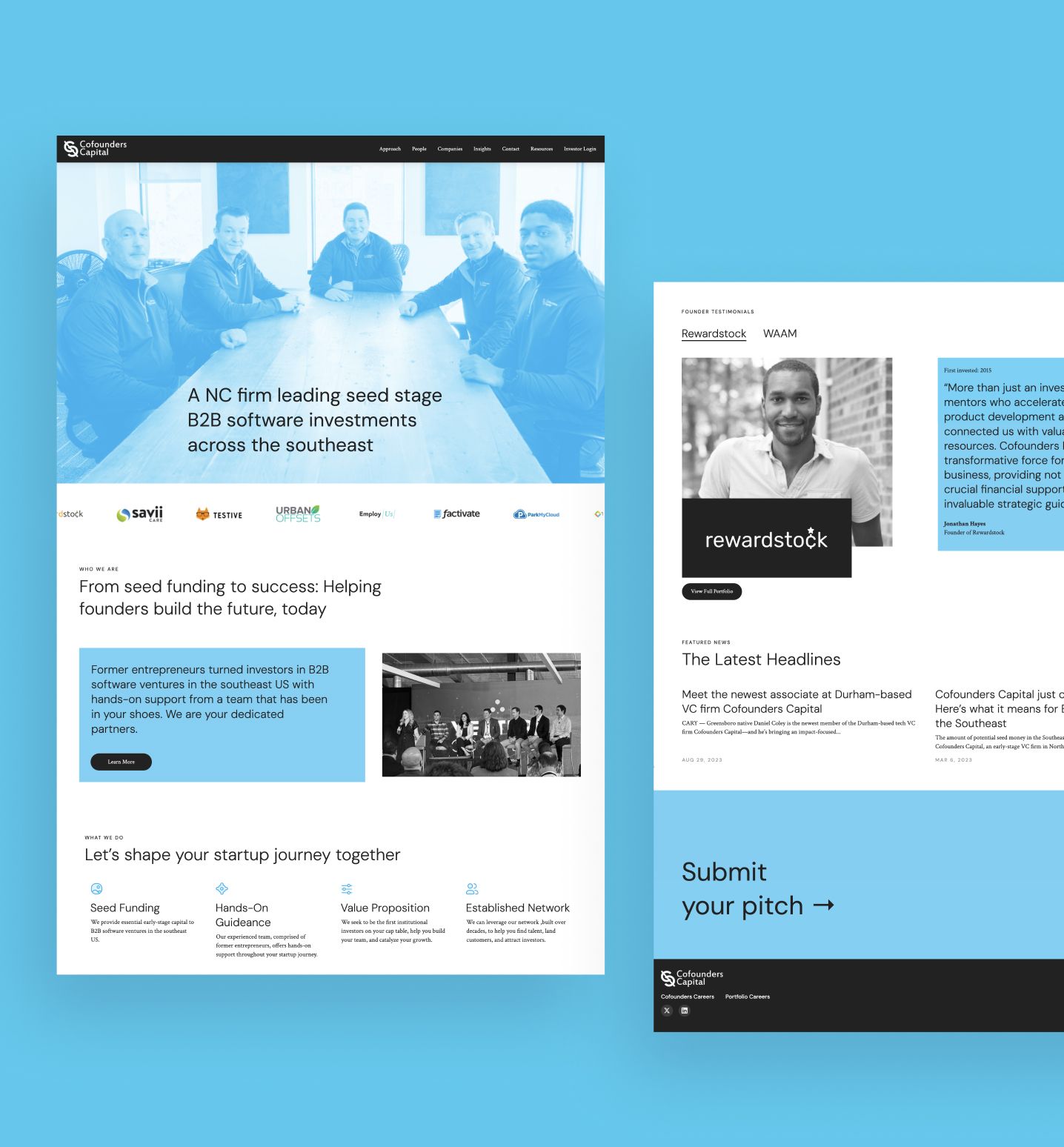 cofounders capital testimonial mockup
