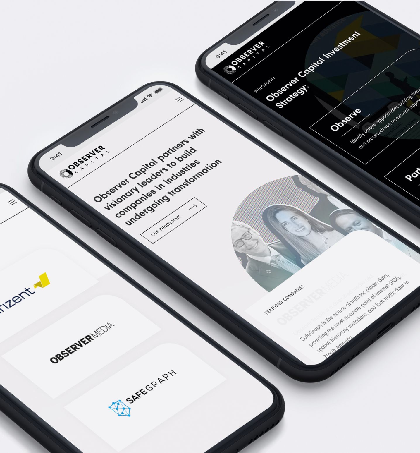 observer testimonial mockup