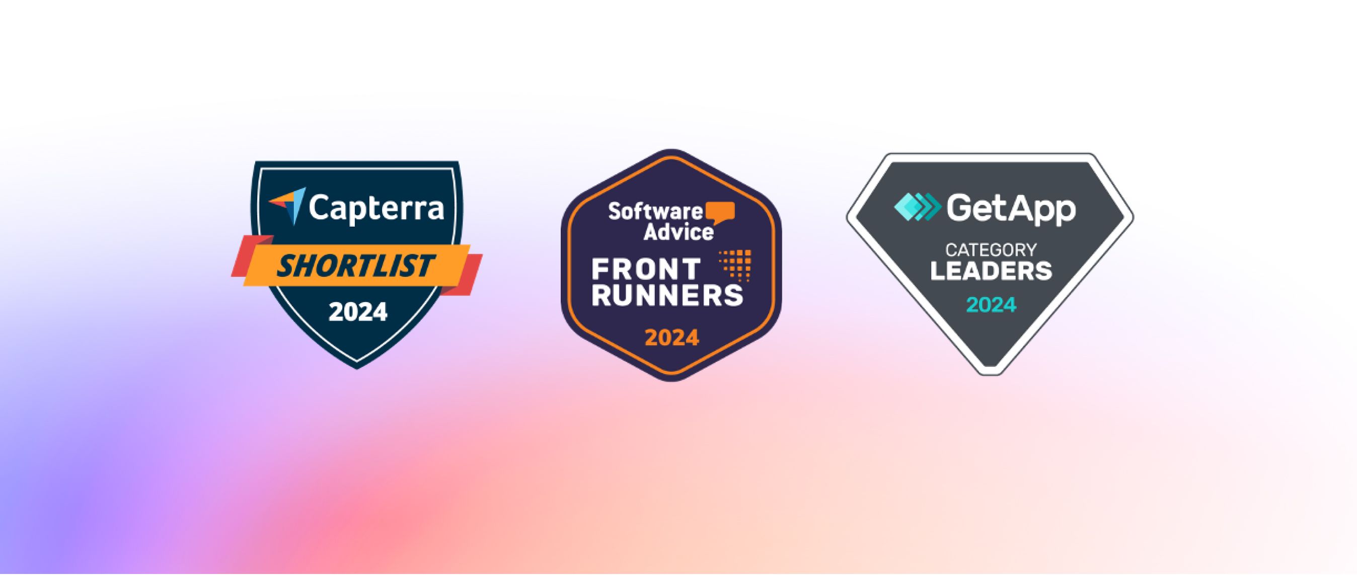 Badges that Morphic has earned from Capterra, Software Advice and GetApp