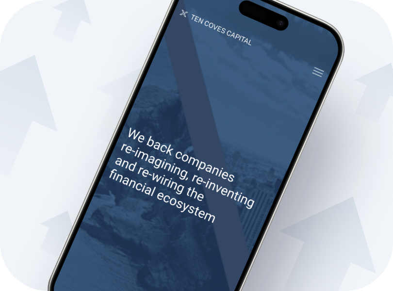 Ten Coves Capital website mockup