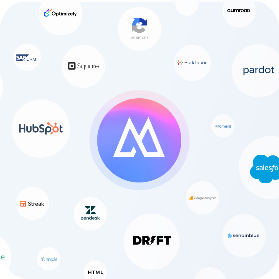 Morphic logo surrounded by integrations