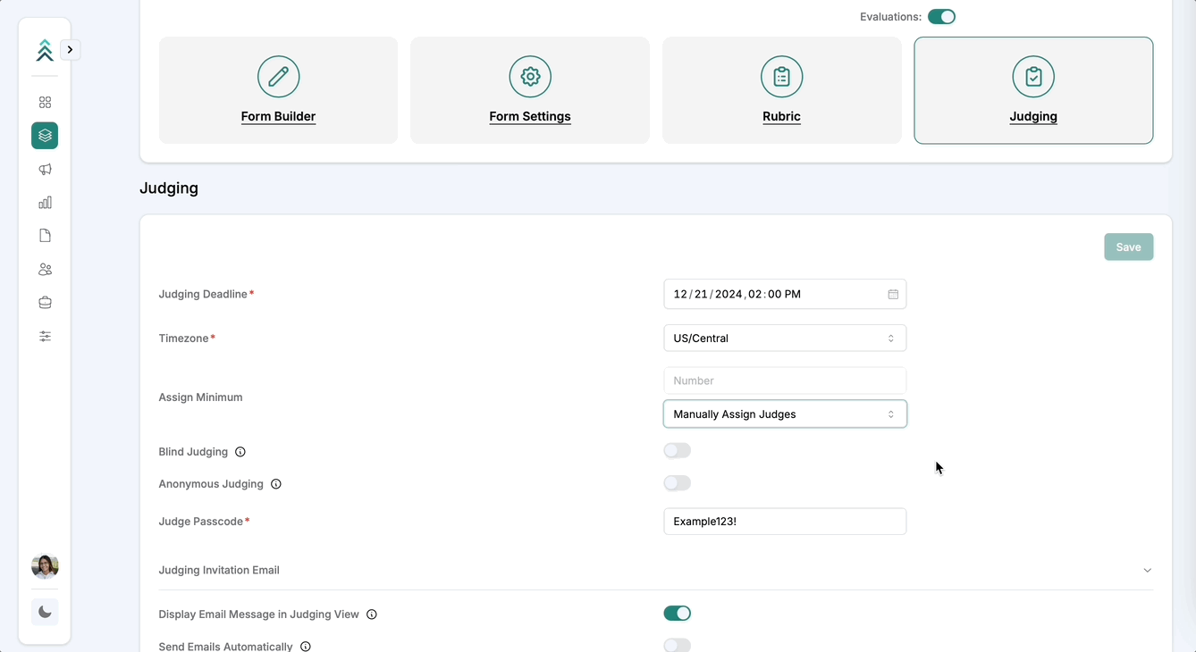 Automatic assignment options (Assign Minimum)