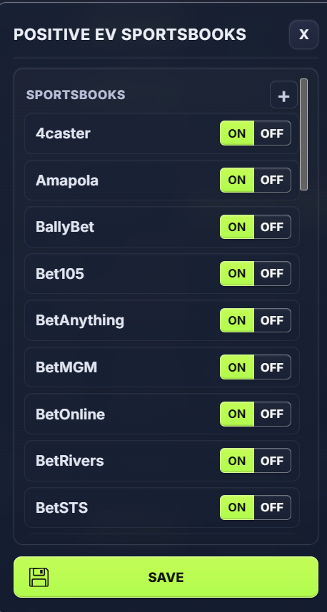 Positive EV Sportsbook