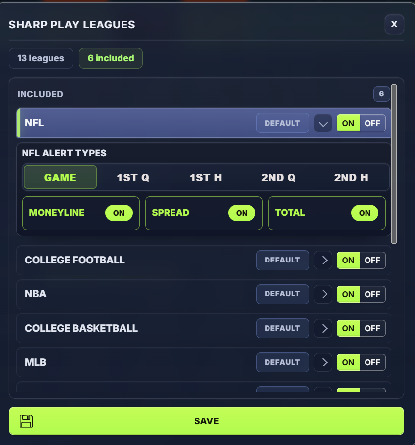 Sharp Play Leagues