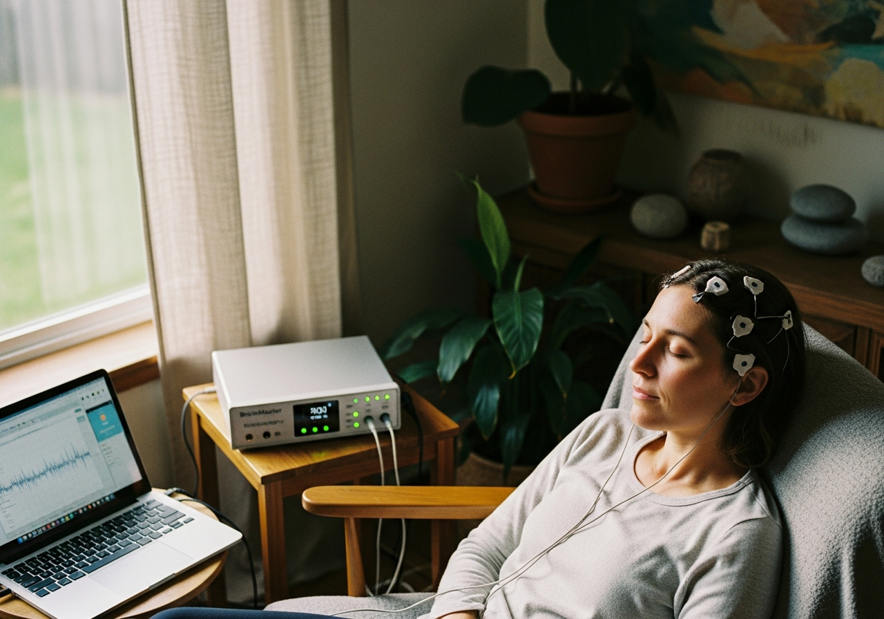 neurofeedback with BrainMaster Technologies in a holistic, calming environment
